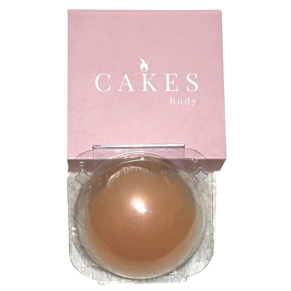 Cakes Nipple Covers Circle Gel Body Cup B - DD Honey Seamless Strapless Swim 4"